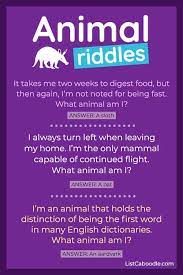 See how many answers you can find. 27 Animal Riddles For Kids That Are Great For Car Rides And Classrooms