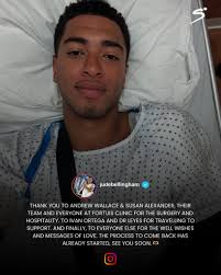 Jude Bellingham has given an updated following surgery required to address  a recurrent dislocation of his left shoulder. #SSFootball #SSLaLiga