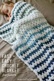 It's easy to learn and used in. Tributary Free Beginner Crochet Baby Blanket Pattern Make Do Crew