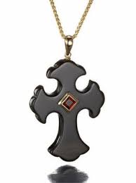 Garnet And Black Onyx Coptic Cross Pendant In 14k Gold Cross Pendant Pendant Garnet