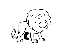 Leon Enfadado Dibujos Para Colorear
