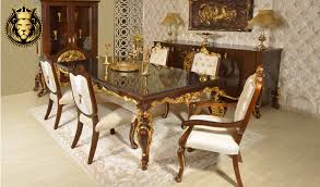 Buy wooden chairs online in india from wooden street and get discount upto 55% off with free shipping. New Delhi Neo Classical Style Dining Room Furniture Royalzig