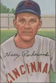 HARRY PERKOWSKI ~ 1954 Bowman #44 ~ Cincinnati Redlegs