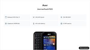 Acer neoTouch P300 Image Gallery ...