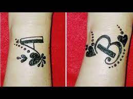 This is an excellent option . Diy A Letter Tattoo And B Letter Henna Tattoo Design Alphabet A And B Letter Mehndi Design Y Alphabet Tattoo Designs Tattoo Lettering Henna Tattoo Designs