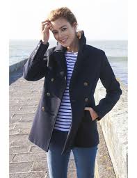 Caban — exemple de caban de surplus militaire produit par un fournisseur de l us navy le caban est un manteau court, chaud et imperméable. Caban Pointe Du Raz En Drap De Laine Femme Armor Lux