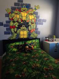 Tmnt Hand Painted Wall Mural Boy Room Toddler Preschool Ninja Turtles Wall Art Custom Made Mu Ninja Turtle Bedroom Turtle Bedroom Ninja Turtles Bedroom Decor