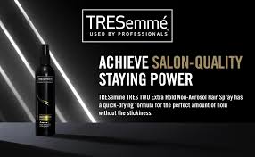 The perfect finish to any hairstyle, tresemmé tres two extra hold hair spray achieves maximum hold with extra flyaway control. Amazon Com Tresemme Tres Two Extra Hold Non Aerosol Hair Spray For All Hair Types Extra Firm Control Hair Styling Anti Frizz Hairspray With All Day Humidity Resistance 10 Oz Beauty Personal