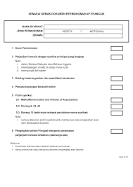 Surat arahan penghantaran (bagi kenderaan jabatan). Https Www Miti Gov My Miti Resources Approve 20permit Motor 20vehicle Senarai Semak Ap Franchise Pdf