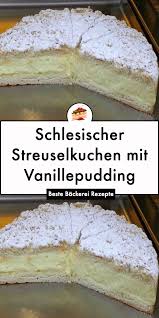 Schlesischer Streuselkuchen Mit Vanillepudding Streusel Kuchen Streuselkuchen Kuchen