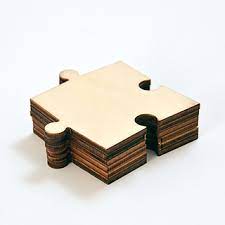 Unfinished wood pieces 100 pcs blank square 4 x 4 inch wood slices for crafts,cup coasters,wooden ornaments,diy scrabble letters decorations 4.7 out of 5 stars 401 $19.99 $ 19. Blank Single Endless Wooden Puzzle Piece