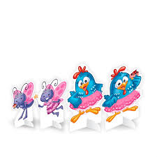 Mais de 3.020 vestido personagem galinha pintadinha: Enfeite De Mesa Personagens Galinha Pintadinha Rosa 08 Unidades Festcolor Galinha Pintadinha Festabox Festabox