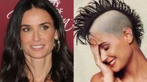 Short layered haircut for thick hair. Demi Moore Gets A Haircut Nothingbutpixies
