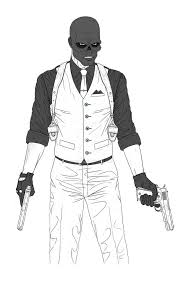 Roman Sionis Birds Of Prey White Suit Black Mask Digital Sketch By Scottlewisart Deviantart Com On Deviantart Black Mask Batman Black Mask Batman Sidekicks