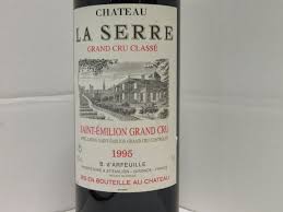 Château la Serre Grand Cru Classe 1995 - Vins Bordeaux - France | La Cave de l'Ill