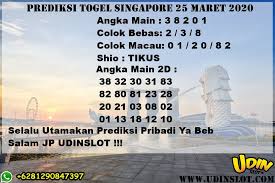 Prediksi Togel Singapore Terjitu Dan Terpercaya Joker Maret Slots