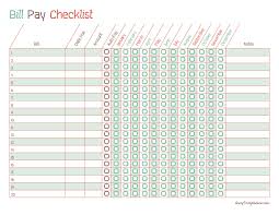 Free Printable Bill Pay Calendar Templates