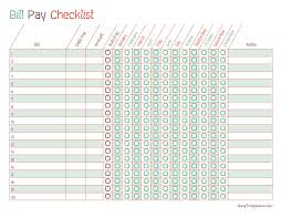 free printable bill pay calendar templates