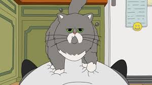 Eventually, they decide not to go for the commercial. Bob S Burgers There S No Business Like Mr Business Business Cinema Cats Bobs Burgers Bobs Burgers Wallpaper Grey And White Cat