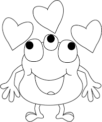 Black And White Black And White Monster Love Monster Quilt Coloring Pages Monster Drawing
