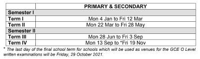 Moe Announces 2021 School Year Calendar Mothership Sg News From Singapore Asia And Around The World