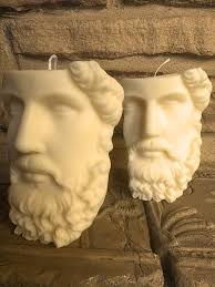 Greek Head Candle