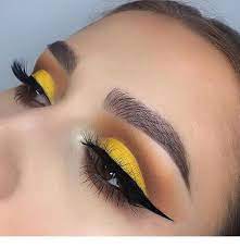 Pins For Ladies Yellow Eye Makeup Yellow Makeup Smokey Eye Makeup