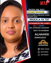 7.30Am Tuingie katika UCHAMBUZI WA MAGAZETI. Hii wiki kina mama washike  usukani. Ni wanawake wengi wamepata nafasi ya kuteuliwa katika viti tofauti  tofauti kama vile Wagombea Wenza katika Ugavana na pia NAIBU