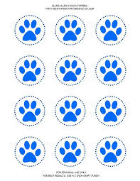 Blues Clues Paw Print Cupcake Toppers Blues Clues Paw Print Blues Clues Blue S Clues