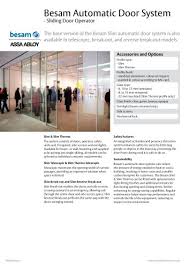 Post your question in our forums. Besam Automatic Door System Assa Abloy Entrance Systems Pdf Catalogs Technical Documentation Brochure