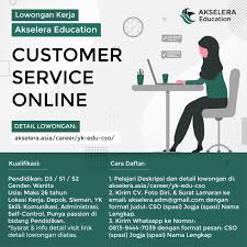 Check spelling or type a new query. Lowongan Kerja Customer Service Online Di Akselerasi Education Lokerjogja Id