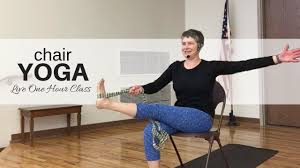 Senior Chair Yoga Live One Hour Class Youtube Chair Yoga Chair Pose Yoga Yoga Living