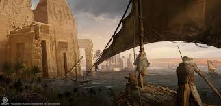 Assassin S Creed Origins Dlc The Curse Of The Pharaohs Artstation Assassin S Creed Origins The Curse Of The Pharaohs Dlc Sabin Boykinov In 2020 Fantasy Art Landscapes Assassins Creed Assassins Creed Origins