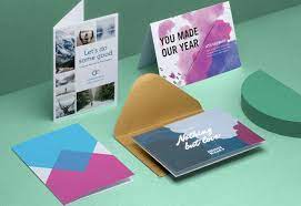 You can also add more of these elements to the inside and back of the card. Custom Greeting Cards Print Personalised Cards Custom Greeting Cards Free Greeting Card Templates Christmas Card Template