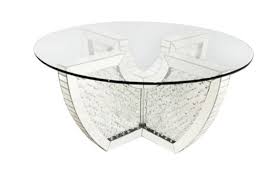 Celia round mirrored coffee table, black 28.25x28.25x19by uniek(4). China Modern New Style Unique Mdf Crystal Round Mirrored Coffee Table China Coffee Table Tea Table