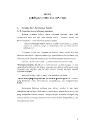 Doc Bab Ii Kerangka Teori Dan Hipotesis Fauzi Hidayat Academia Edu