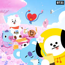 Pemilihan wallpaper yang tepat juga akan membuat hp kamu tampak enak dilihat. Bt21 Wallpaper 36 1280x1280 Pixel Wallpaperpass