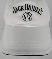 Jack Daniel S Dad Hat Cap White Black Logo 100 Cotton Adjustable Fit Old No 7 Magicheadwear Baseballcap Casual Jack Daniels Black Logo Dad Hats