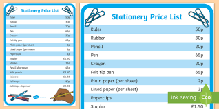 Amazon also charges a referral fee for each item sold, which is a percentage of the total sale price. Classroom Stationery List With Prices Primary Resources