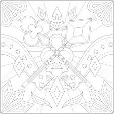 Parents may receive compensation when you click through and purchase from links contained on this website. Fantasy Clover And Diamond Key Adult And Kid Coloring Page In Stylish Vector Illustration For Education And Learning Royalty Free Cliparts Vectors And Stock Illustration Image 153640971