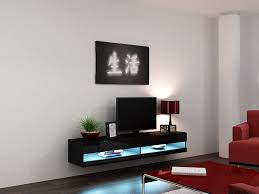 Lowe's® has your next project covered. Tv Stand High Gloss Living Room Set With Led Lights Wall Mounted Cabinet Black 1 Tv