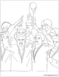 You could also print the image. Soccer Team Receiving The Trophy Coloring Pages World Cup Coloring Pages Coloring Pages For Kids And Adults