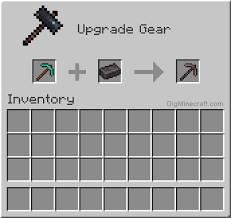 Netherite Pickaxe In Minecraft In 2020 Minecraft Crafting Recipes Crafting Recipes Minecraft
