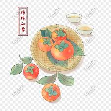 More images for six persimmons poster » Chinese Style Hand Painted Persimmon Illustration Free Download Png Images Picture Free Download Lovepik