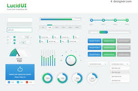 4 Designer Clean Beautiful Gradient From Blue To Green Ui