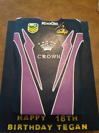 Cookies & cream dessert cake $70.00; Nrl Melbourne Storm Cake By Trickycakes Cakesdecor
