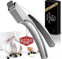 Gourmet Easy -No Peeling Required Stainless Steel Garlic Press with  Detachable Handle for Fine Mincing - Premium Garlic Mincer Tool,  Rust-Proof, Easy ...