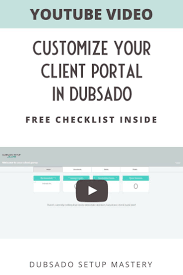 Look Like A Pro By Customizing Your Client Portal In Dubsado Learn How In This Video Download The Dubsado Onboarding Process Business Systems Business Tools