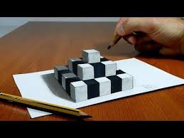 3d Trick Art On Paper Try To Do Floating Chess Youtube 3d Art Drawing 3d Drawings Art Tips