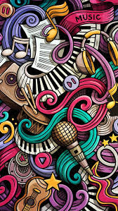 Music Doodle Wallpaper For Mobile Phone Tablet Desktop Computer And Other Devices Hd And 4k Wal Iphone Wallpaper Music Iphone Wallpaper Hipster Music Doodle